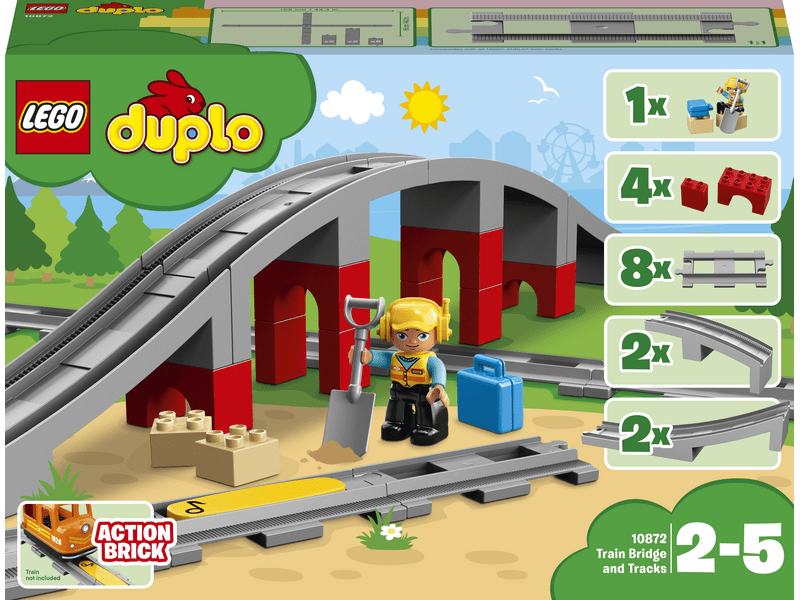 LEGO® DUPLO® Vasúti híd és sínek (10872)