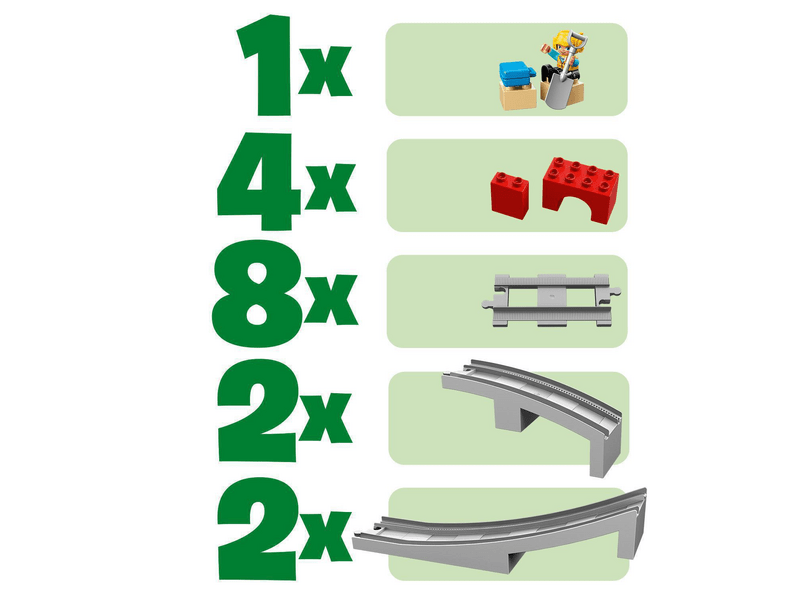 LEGO® DUPLO® Vasúti híd és sínek (10872)