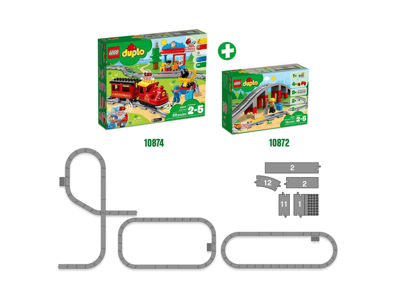 LEGO® DUPLO® Vasúti híd és sínek (10872)