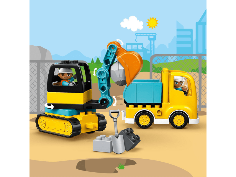 LEGO® DUPLO® Teherautó és lánctalpas exkavátor (10931)