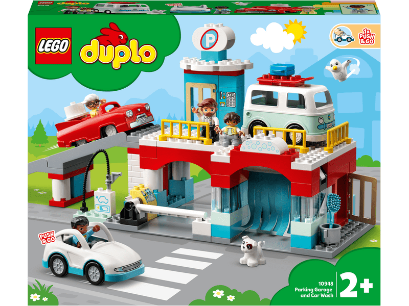 LEGO® DUPLO® Parkolóház és autómosó (10948)