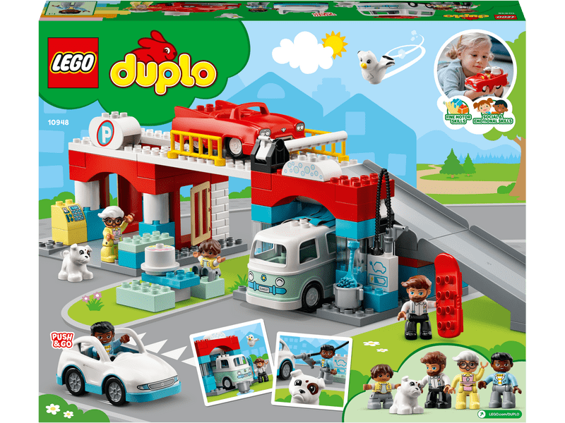 LEGO® DUPLO® Parkolóház és autómosó (10948)
