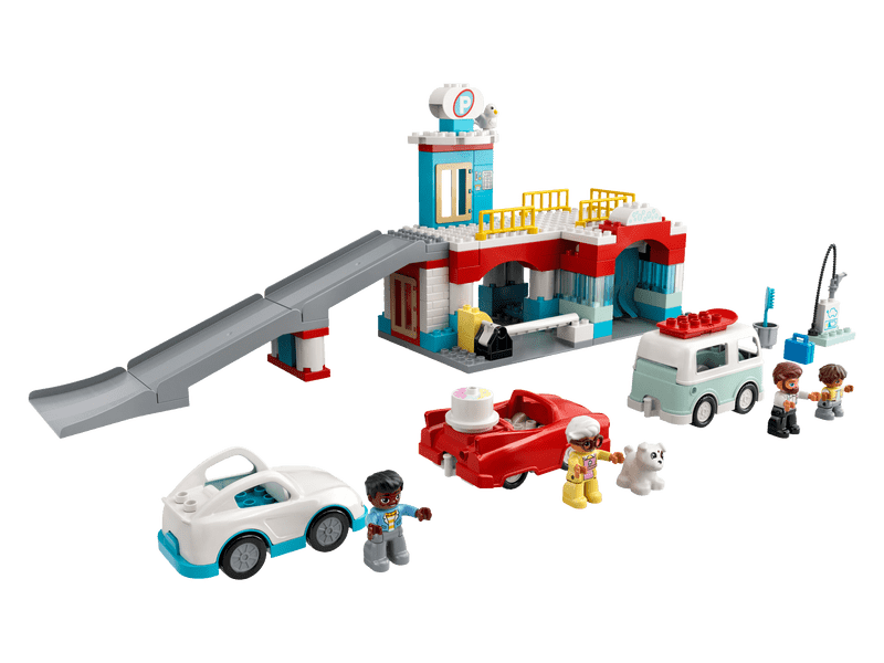 LEGO® DUPLO® Parkolóház és autómosó (10948)