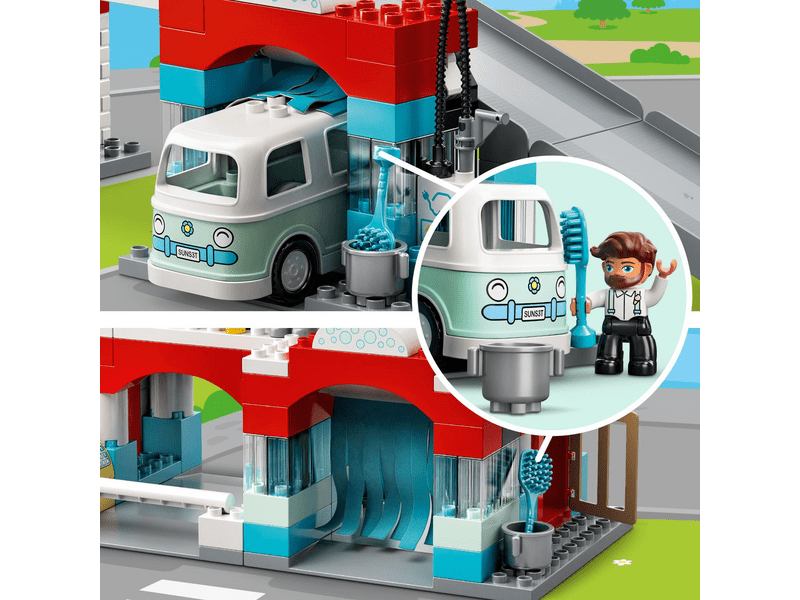 LEGO® DUPLO® Parkolóház és autómosó (10948)