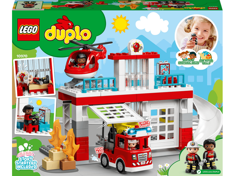 LEGO® DUPLO® Tűzoltóállomás és helikopter (10970)