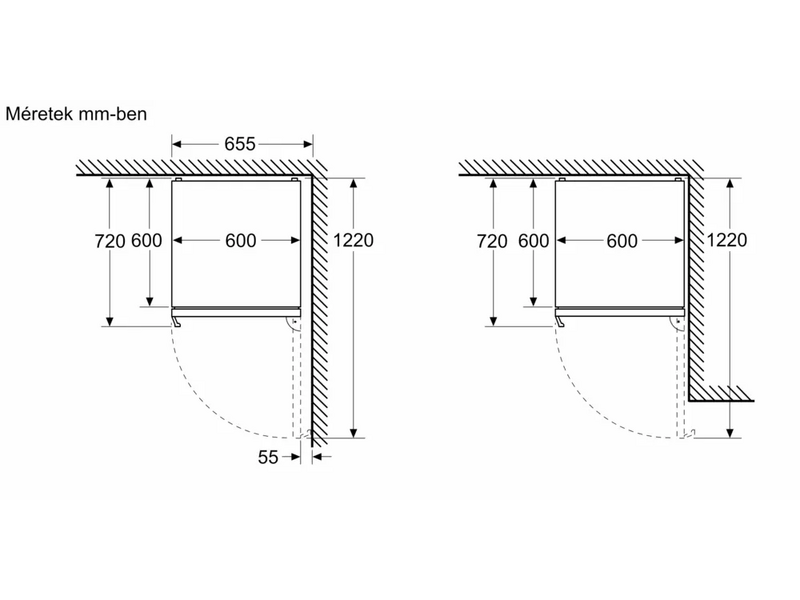 Bosch KGN39AIAU Alulfagyasztós kombinált hűtőszekrény