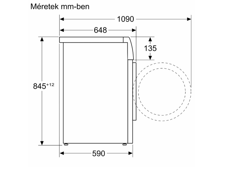 Bosch WGB266A5BY Serie 8 Elöltöltős mosógép