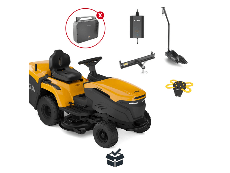 Stiga Estate 384e Akkus fűgyűjtős fűnyíró traktor (2T2210481/ST1)
