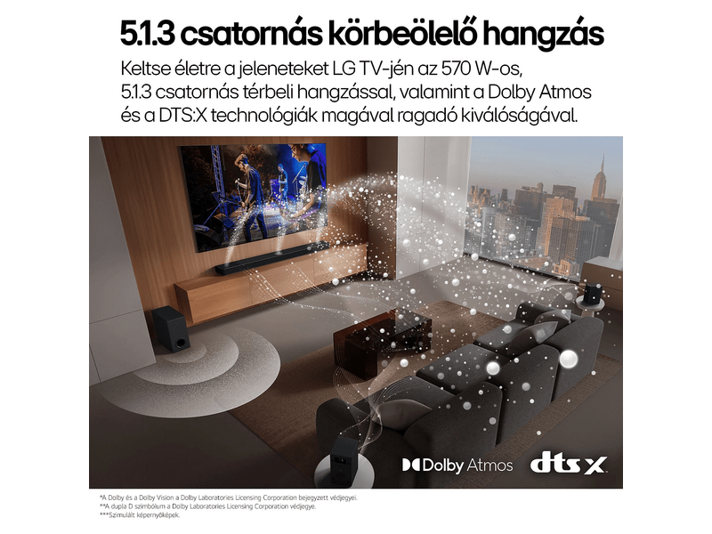 LG S80TR 5.1.3 Soundbar (S80TR.DEUSLLK)