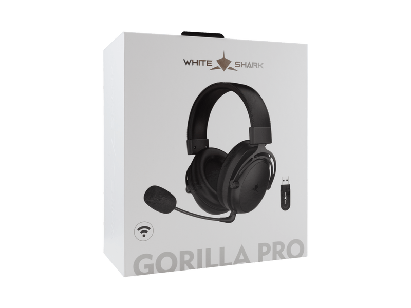 White Shark GORILLA Gamer fejhallgató, fekete (WGH-2443B)