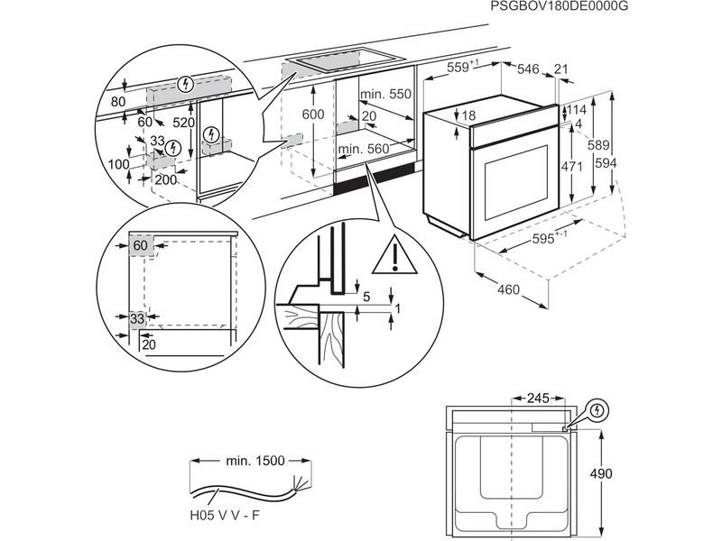 AEG TP9SB831AB Ugradbena pećnica