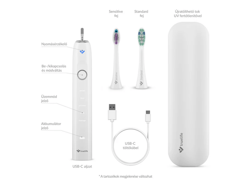 TrueLife SonicBrush Clean70 UV Duo Elektromos fogkefe