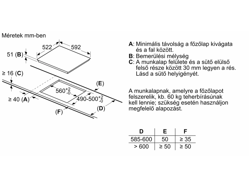 Bosch HQA272BB3 Beépíthető sütő + Bosch PUG61RAA5E Beépíthető indukciós főzőlap