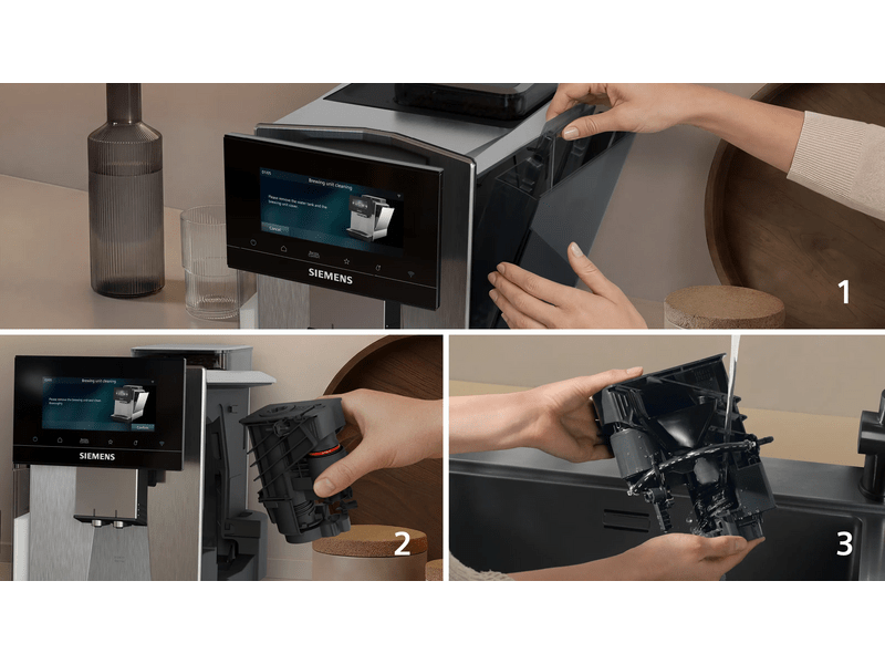 Siemens EQ900 iAroma Automata kávéfőző, nemesacél (TQ923E83)