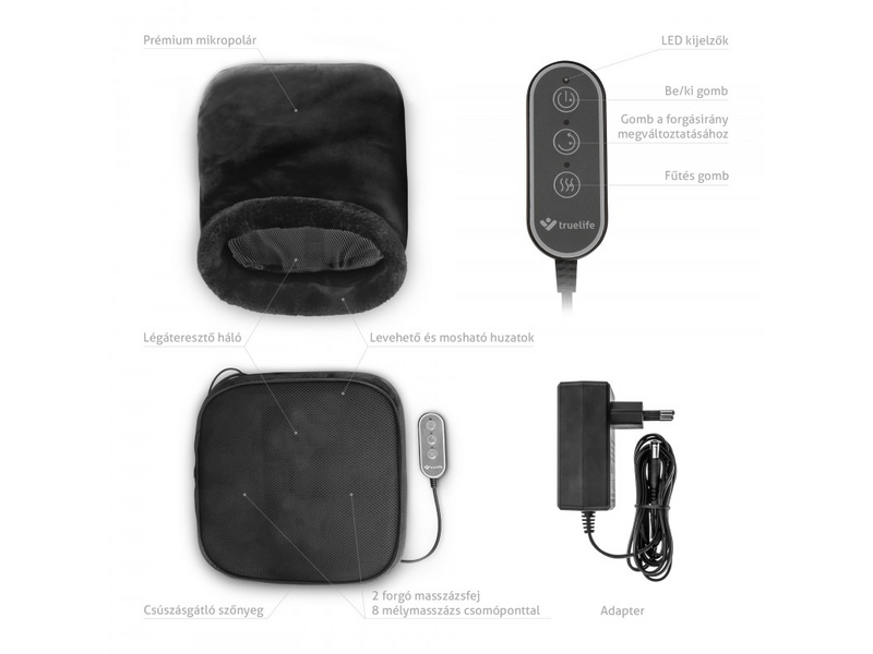 TrueLife RelaxFeet F3 Lábmasszírozó és melegítő