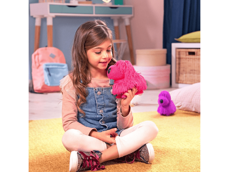 Eolo JIggly Pets Riszáló Állatok, kutya, pink (WD188-PI)