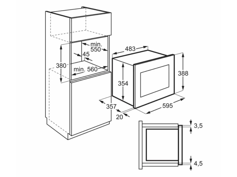 Electrolux LOC8H31X Beépíthető gőzsütő + Electrolux EIV644 indukciós főzőlap + Electrolux LMS4253TMK Beépíthető mikrohullámú sütő