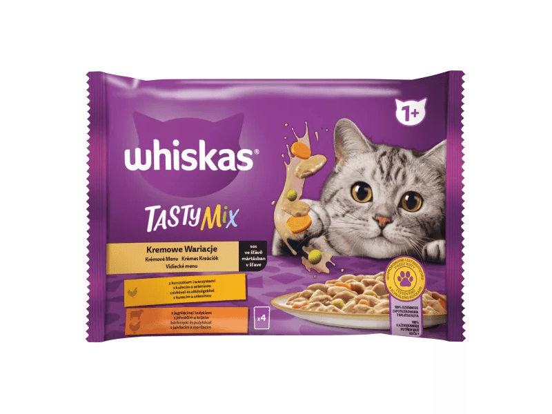 Whiskas alutasakos krémes klasszikus válogatás, 4x85g