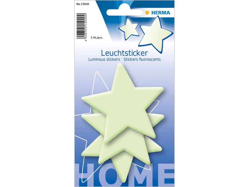 Herma 15020 világító csillagok falmatrica - nagy
