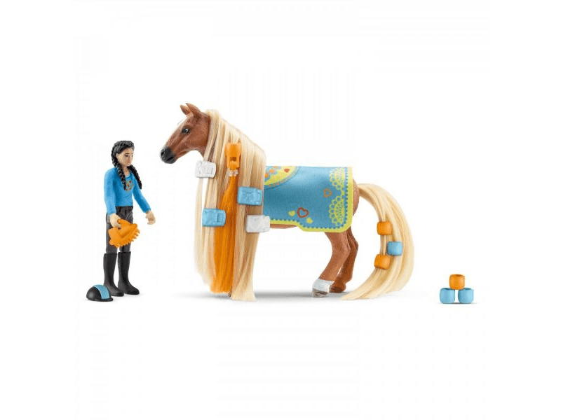 Schleich 42585 Horse Club: Kezdő készlet - Kim és Caramelo