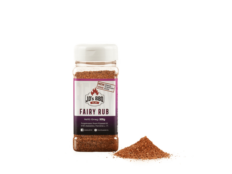 JD's Fairy Rub Édeskés, harmonikusan selymes fűszerkeverék, 300 g