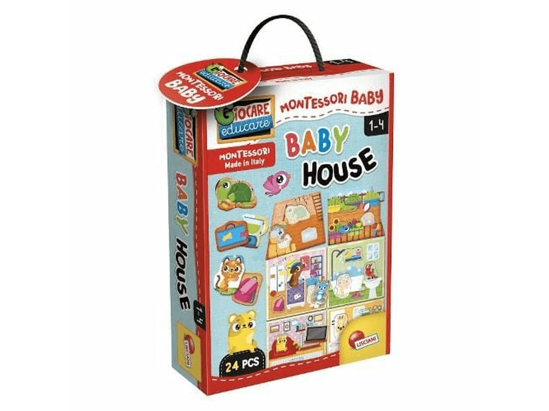 Montessori baby kézségfejlesztő játék - babaház (LIS 100613)