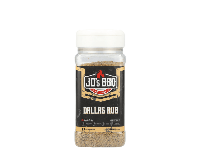 JD's Dallas rub BBQ fűszerkeverék, 300 g