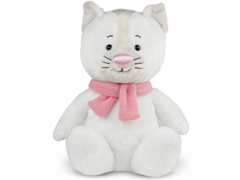 Fényes orrú plüss cica, 25 cm (DKL 0064)