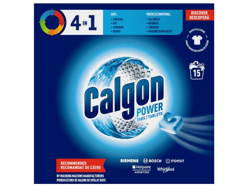 Calgon 4 in 1 vízlágyító tabletta, 15 db