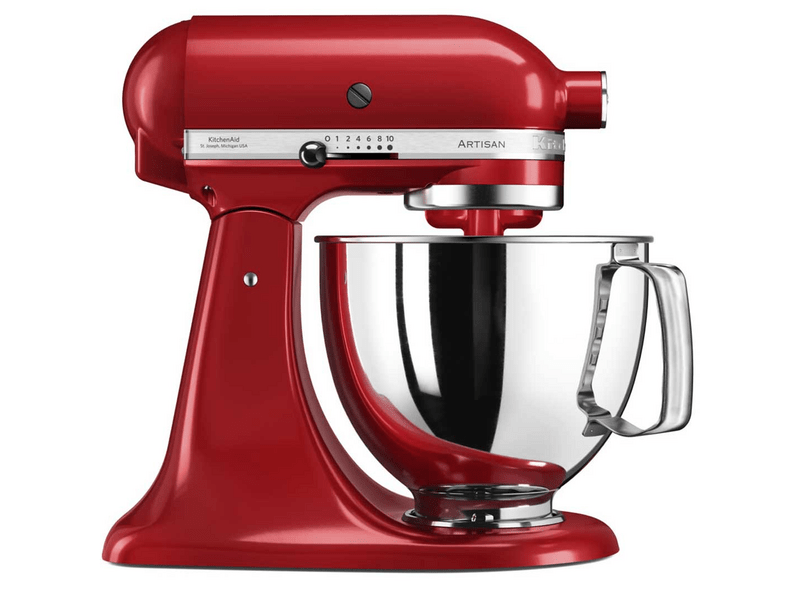 KitchenAid 5KSM125EER Artisan konyhai robotgép, 4,8l, piros