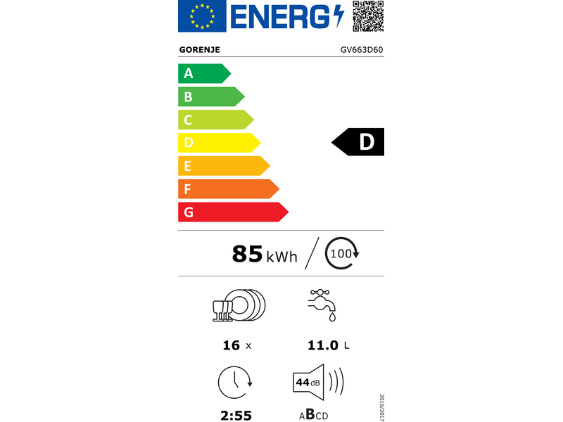 Gorenje GV663D60 Beépíthető mosogatógép