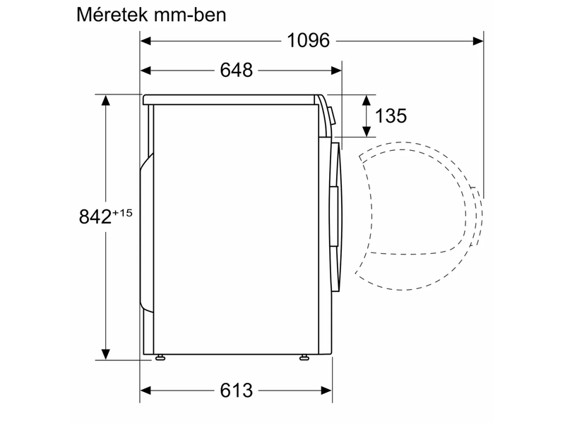 Hőszivattyús Szárítógép,9kg