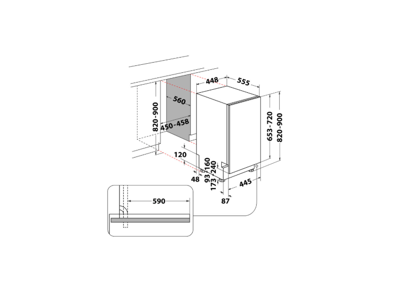 Whirlpool WH6IC11BS7LA0 Ugradbena perilica posuđa