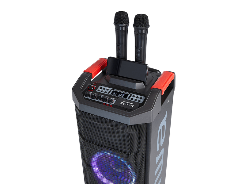 karaoke partybox led 2db mikrofon