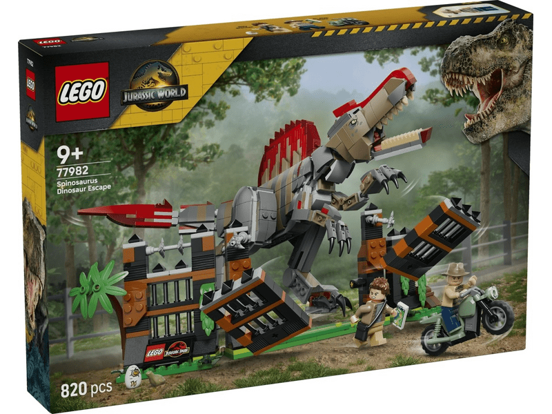 LEGO® Jurassic World Menekülés a spinosaurus elől (77982)