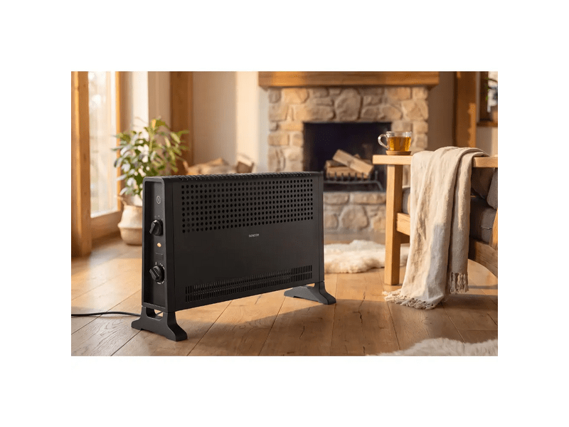Sencor SCF 2012BK Elektromos konvektor, 2000W, fekete