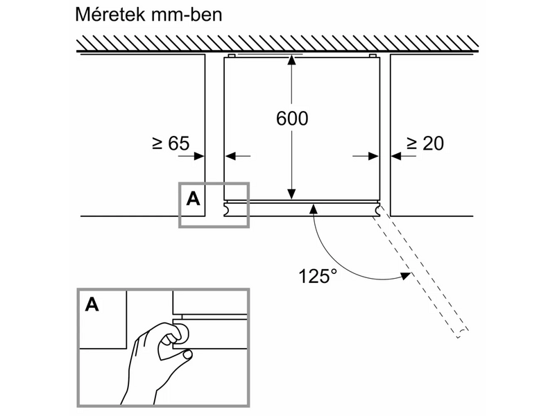 Bosch KGN392LAG Alulfagyasztós kombinált hűtőszekrény