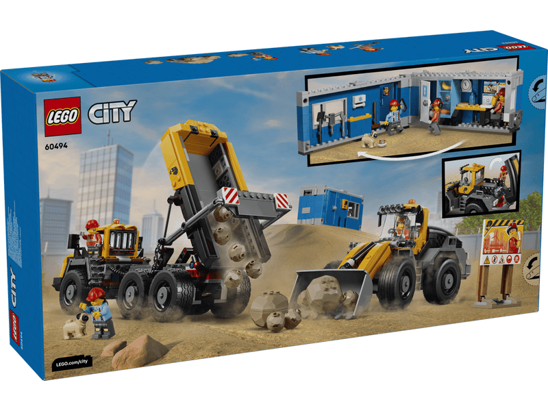 LEGO® City Homlokrakodó és billenőplatós teherautó (60494)