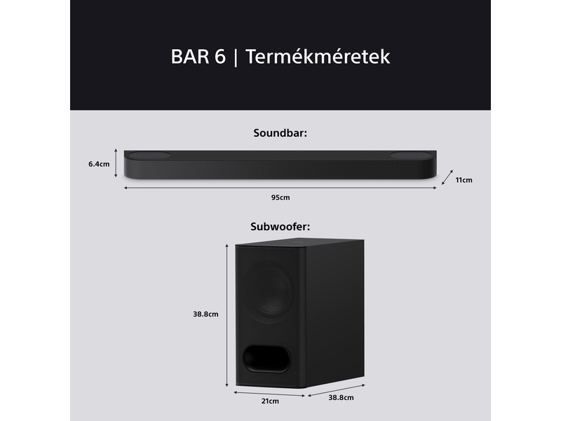 SONY BRAVIA Theatre Bar 6 3.1.2 hangpro.