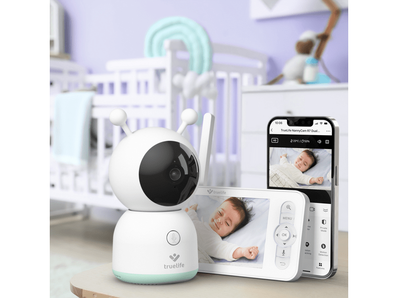 TrueLife NannyCam R7 Dual Smart USB-C Kamerás gyermekfigyelő