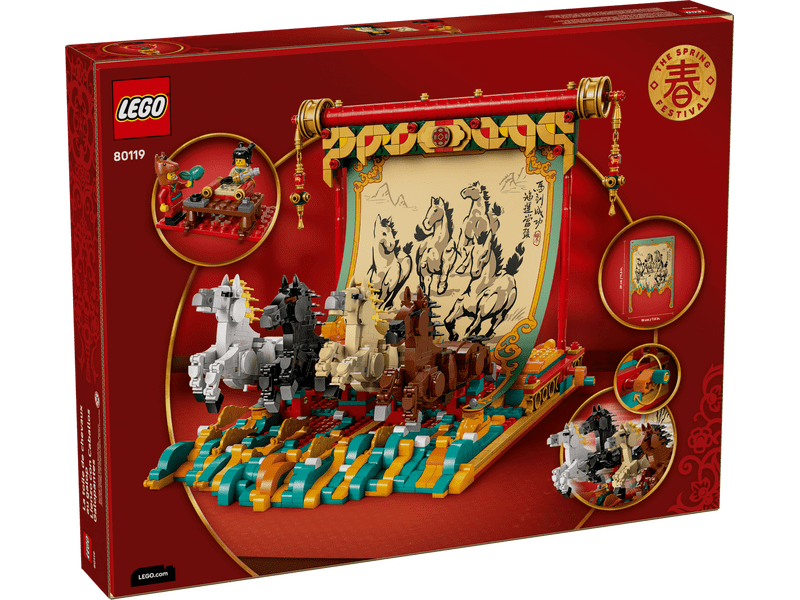 LEGO® Vágtázó lovakat ábrázoló festmény (80119)