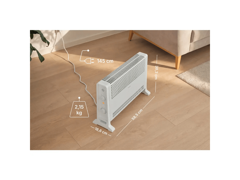 Sencor SCF 2011WH Elektromos konvektor, 2000W, fehér