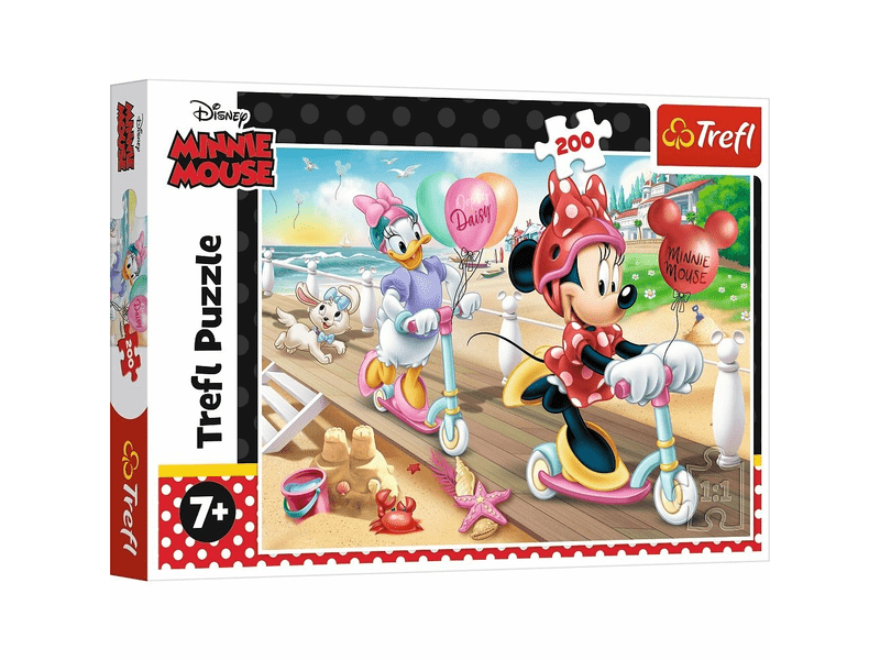 Puzzle 200 db - Minnie a tengerparton