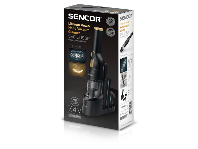 Sencor SVC 308BK bežični ručni usisavač, crni