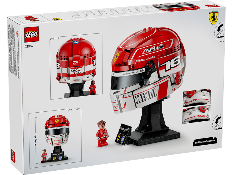 LEGO® Editions Scuderia Ferrari HP Charles Leclerc sisakja (43014)