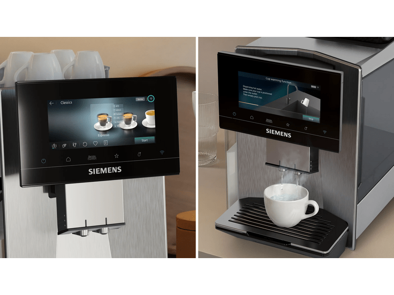 Siemens EQ900 iAroma Automata kávéfőző, nemesacél (TQ923E83)