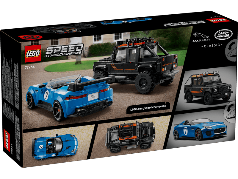 LEGO® Speed Champions Jaguar Project 7 és Land Rover Defender (77264)