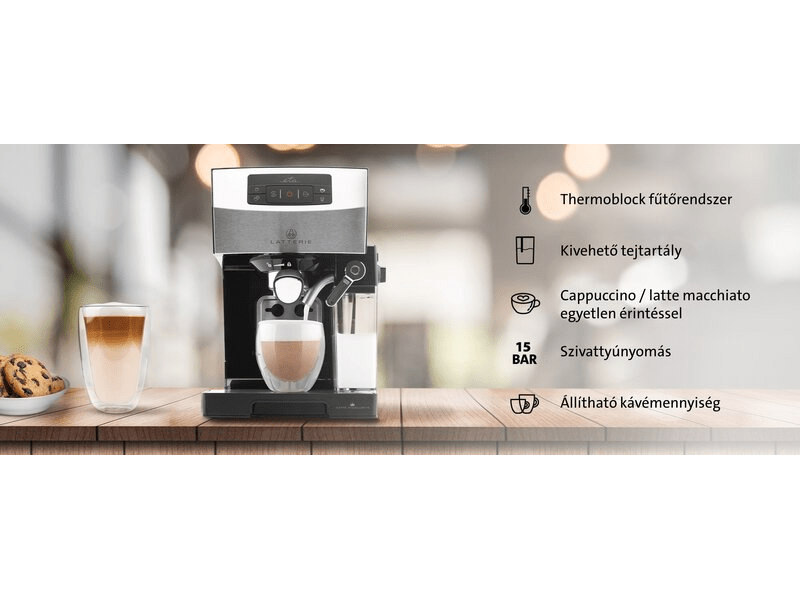 ETA Latterie 4180 90000 félautomata espresso kávéfőző