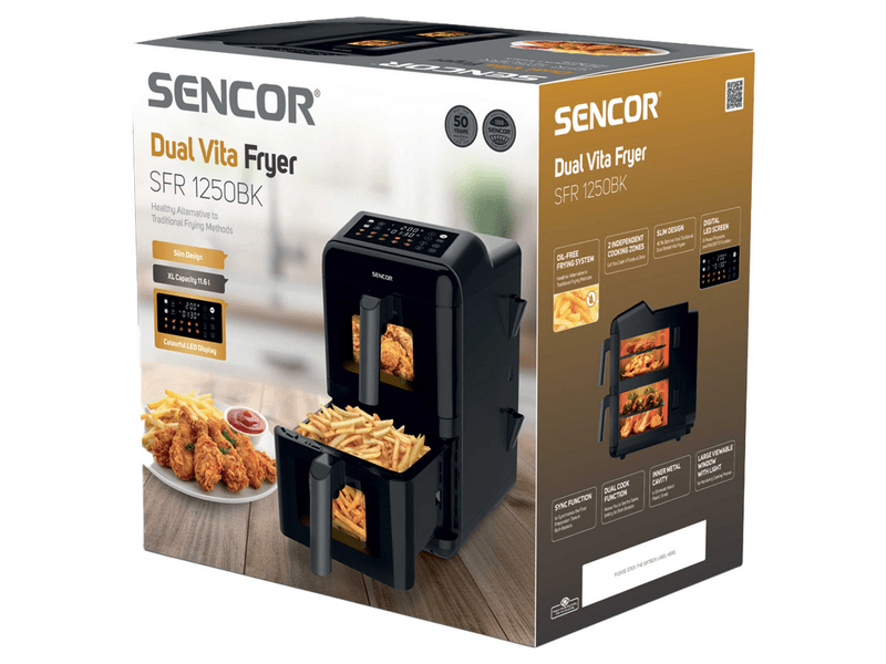 Sencor SFR 1250BK Friteza na vrući zrak, crna