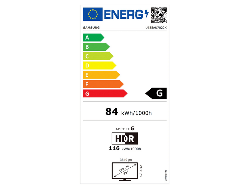 Samsung UE55AU7022KXXH 55